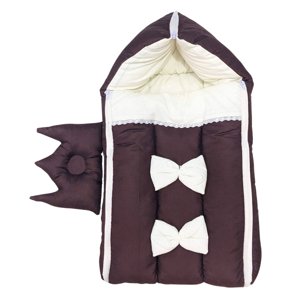 Royal Bow Baby Nest - Deep Brown