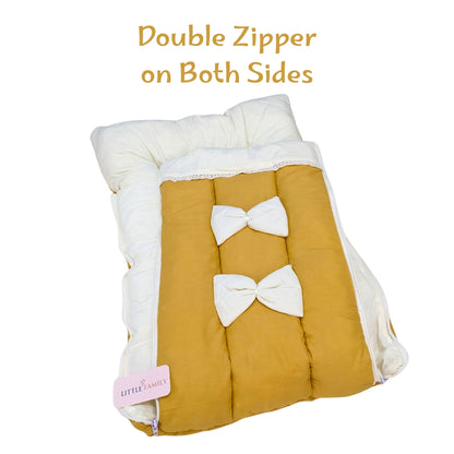 Royal Bow Baby Nest – Mustard Yellow