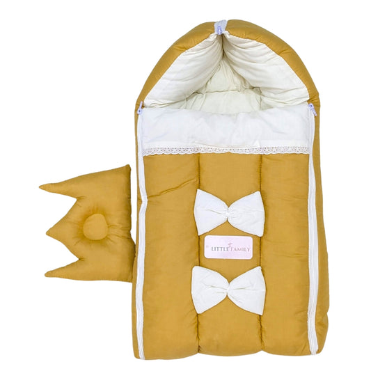 Royal Bow Baby Nest – Mustard Yellow