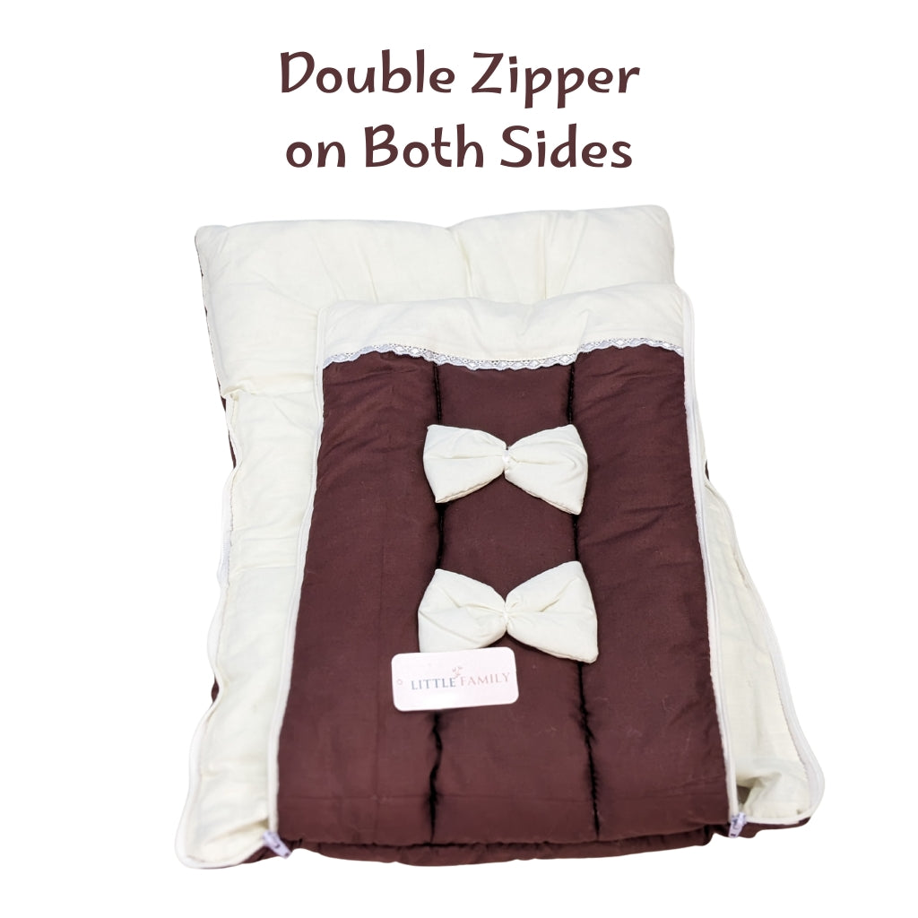 Royal Bow Baby Nest - Deep Brown