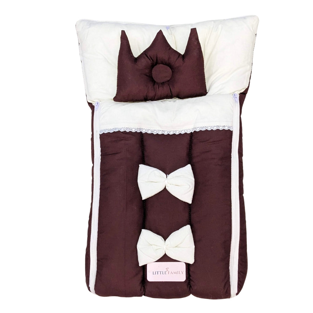 Royal Bow Baby Nest - Deep Brown