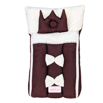 Royal Bow Baby Nest - Deep Brown