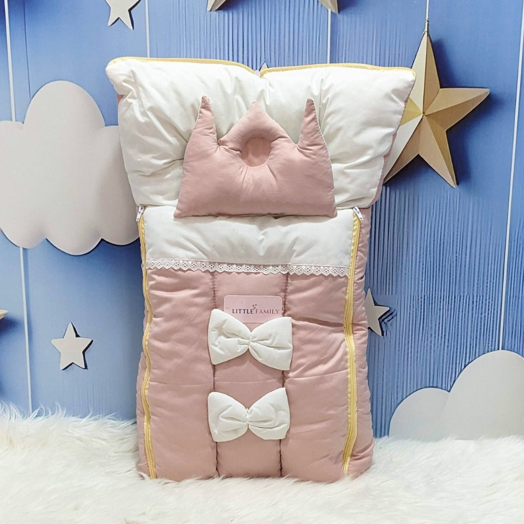 Royal Bow Baby Nest – Baby Pink