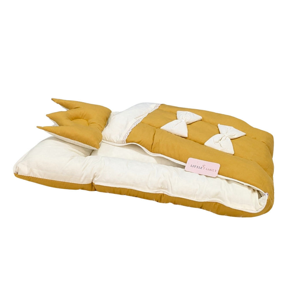 Royal Bow Baby Nest – Mustard Yellow