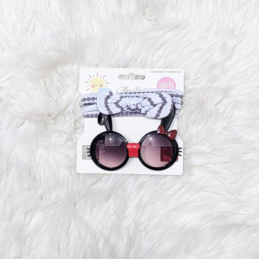 Sunshine Smiles Baby Set – UV-Protective Sunglasses & Headband