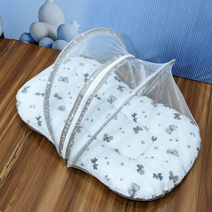Starry Dreams Baby Bedding Set - 8 Pieces (Dusty Grey) | Large