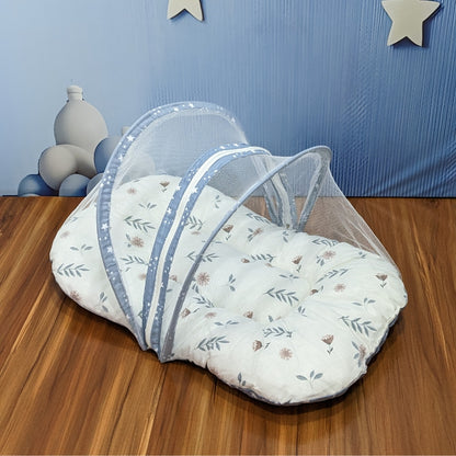 Starry Dreams Baby Bedding Set - 8 Pieces (Blue Grey) | Large