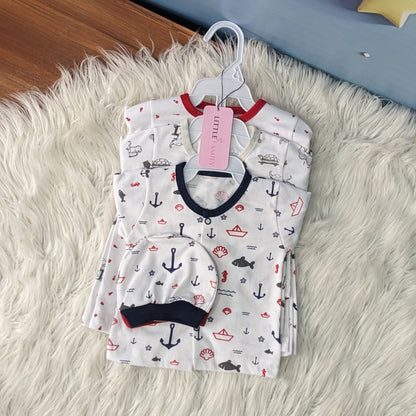 Premium 3-Piece Cotton Outfit Set – Pack of 3