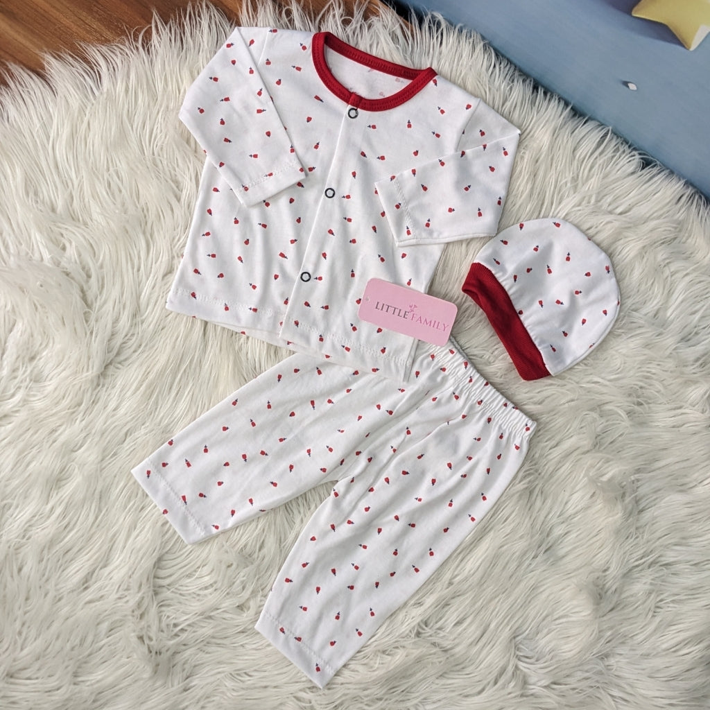Premium 3-Piece Cotton Outfit Set – Pack of 3