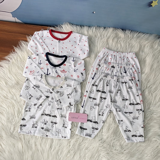 Premium 2-Piece Cotton Outfit Set – Pack of 3