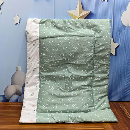 Starry Dreams Baby Bedding Set - 8 Pieces (Sage Green) | Large