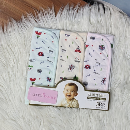 Premium Soft Cotton Baby Face Towels - Bunny