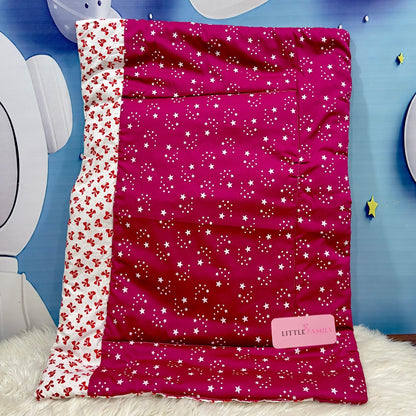 Starry Dreams Baby Bedding Set - 8 Pieces (Berry Rose)