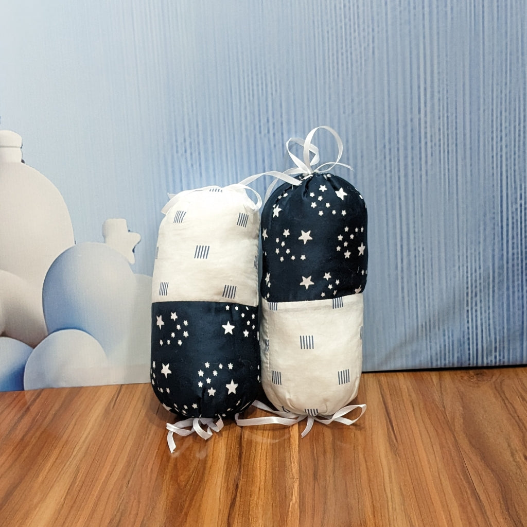 Starry Dreams Baby Bedding Set - 8 Pieces (Navy Blue) | Large