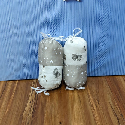 Starry Dreams Baby Bedding Set - 8 Pieces (Dusty Grey) | Large