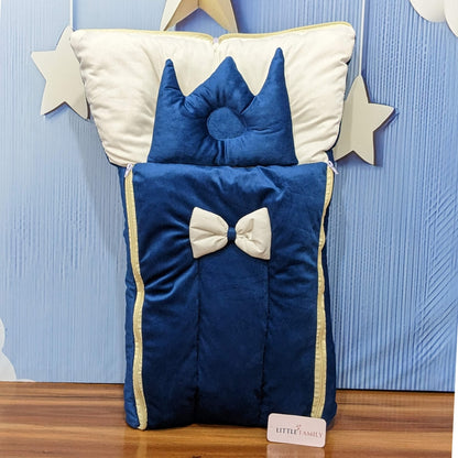 Velvet Baby Carry Nest - Navy Blue