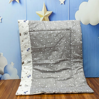 Starry Dreams Baby Bedding Set - 8 Pieces (Grey) | Large