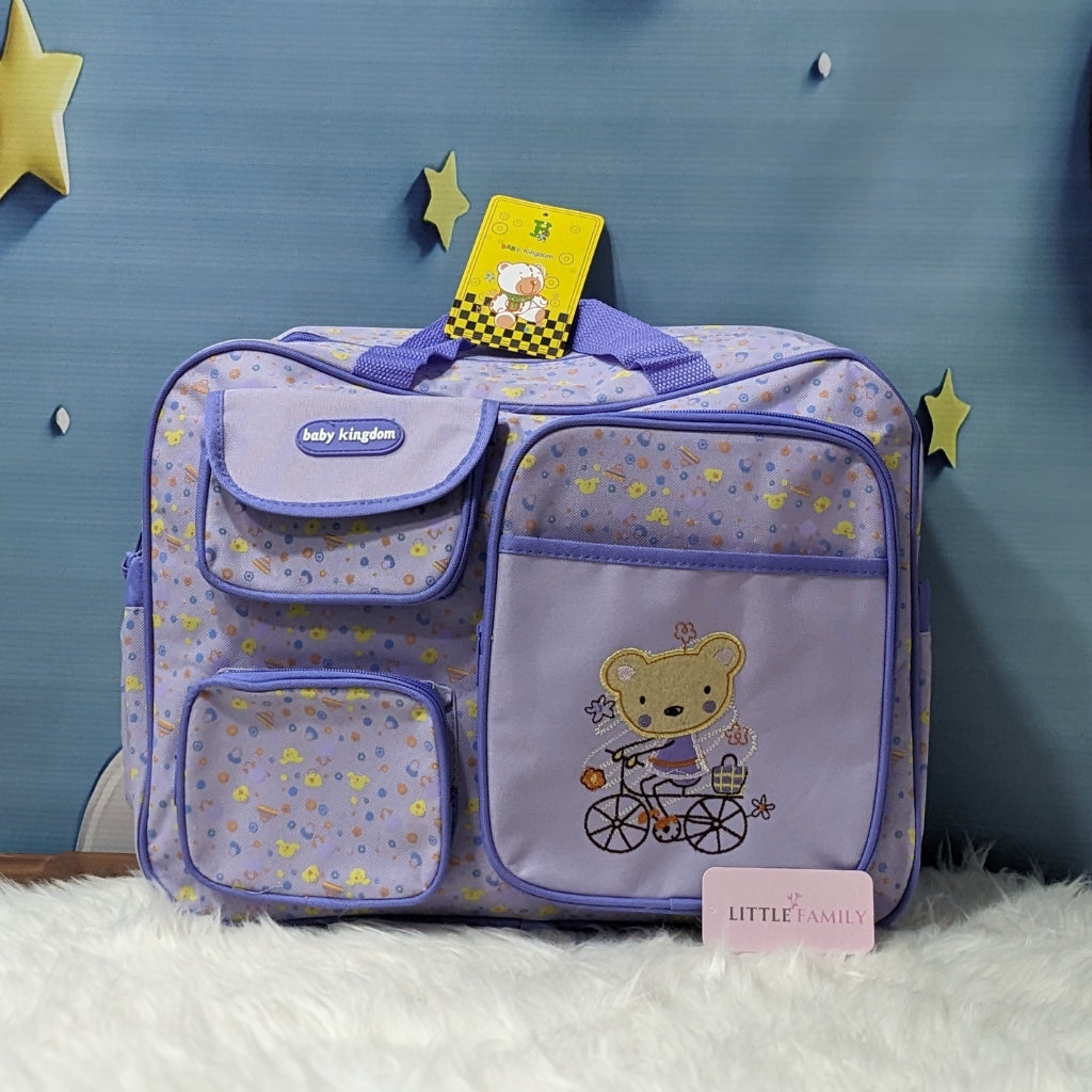 3-Piece Baby Diaper Bag Set with Changing Mat & Bottle Holder