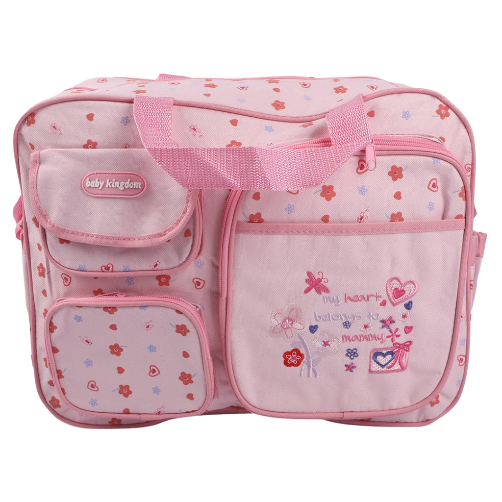 3-Piece Baby Diaper Bag Set with Changing Mat & Bottle Holder