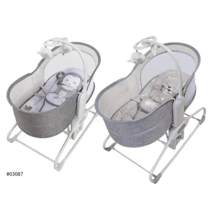 Mastela 4-in-1 Baby Cradle Swing with Adjustable Backrest & Mosquito Net