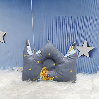 Soft Poly Cotton Baby Carry Nest | Teddy On Moon Edition – Grey