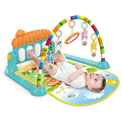 Baby Musical Play Gym with Interactive Piano & Soft Play Mat