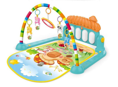 Baby Musical Play Gym with Interactive Piano & Soft Play Mat