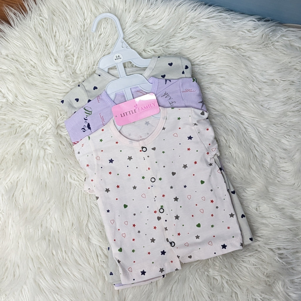 Premium 3-Piece Cotton Outfit Set – Pack of 3