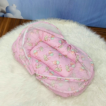 Premium Velvet Teddy Love Bedding Set - 8 Pieces (Pink) | Large