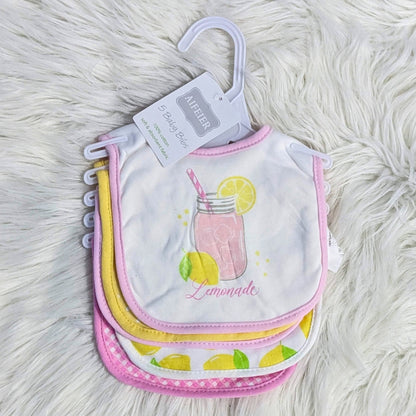Premium Soft Cotton Absorbent Baby Bibs – 5-Piece | Lemonade