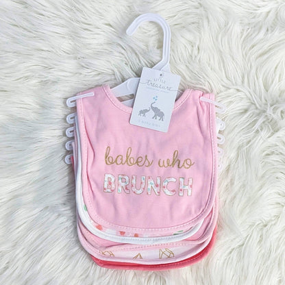 Premium Soft Cotton Absorbent Baby Bibs – 5-Piece | Babies Who Drunck