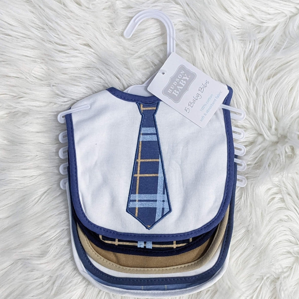 Premium Soft Cotton Absorbent Baby Bibs – 5-Piece | Formal