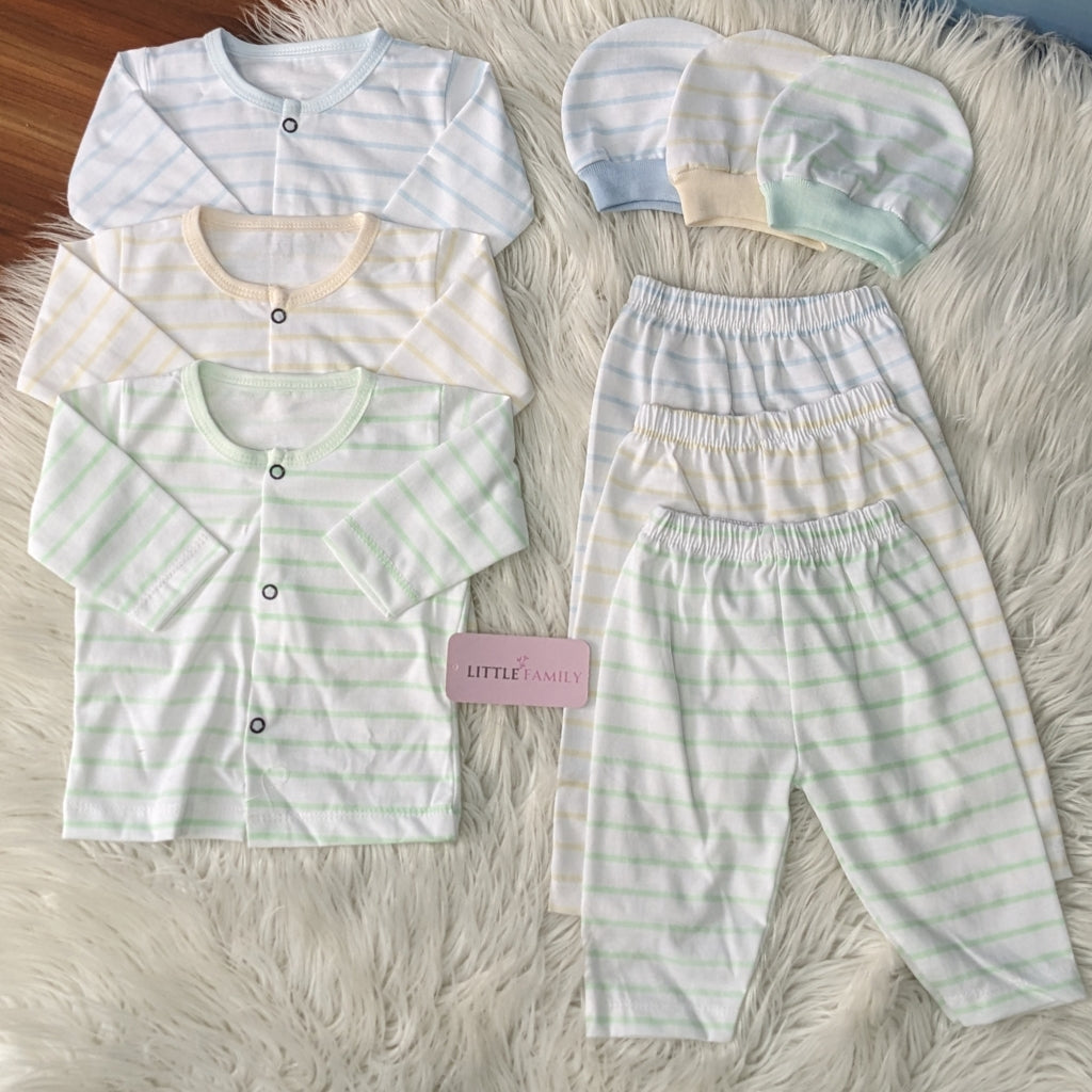 Premium 3-Piece Cotton Outfit Set – Pack of 3