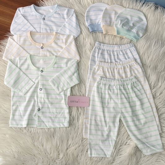 Premium 3-Piece Cotton Outfit Set – Pack of 3