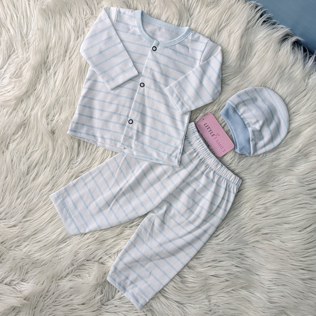 Premium 3-Piece Cotton Outfit Set – Pack of 3