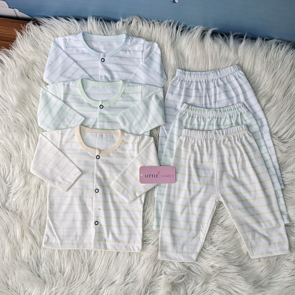 Premium 3-Piece Cotton Outfit Set – Pack of 3