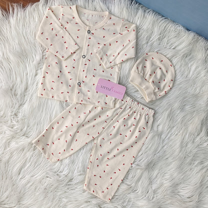 Premium 3-Piece Cotton Outfit Set – Pack of 3