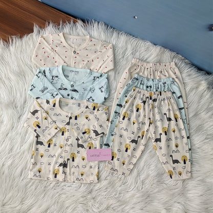 Premium 3-Piece Cotton Outfit Set – Pack of 3