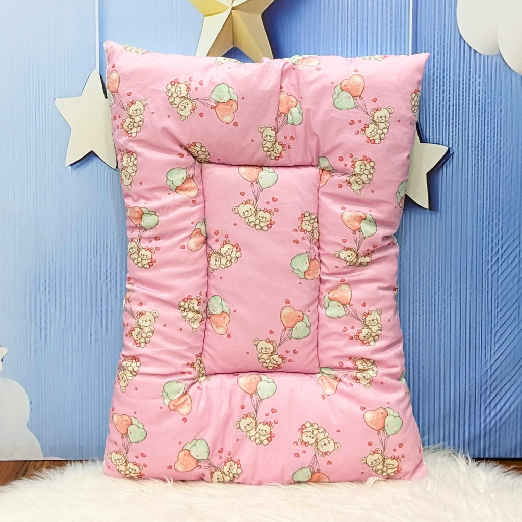 Premium Velvet Teddy Love Bedding Set - 8 Pieces (Pink) | Large