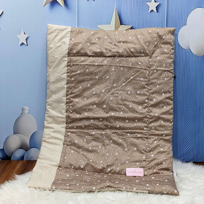 Starry Dreams Baby Bedding Set - 8 Pieces (Coffee Brown) | Large