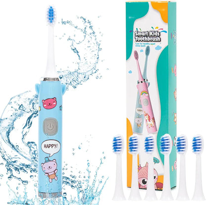 Sonic Electric Toothbrush for Kids with Extra Brush Head