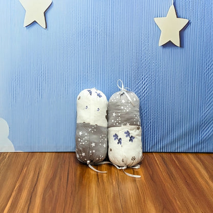 Starry Dreams Baby Bedding Set - 8 Pieces (Grey) | Large