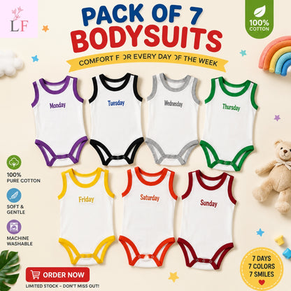 7-Pack Premium Summer Bodysuits