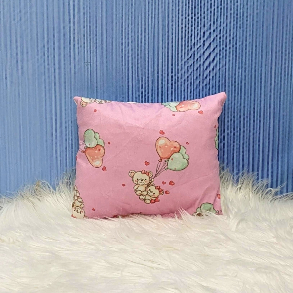 Premium Velvet Teddy Love Bedding Set - 8 Pieces (Pink) | Large