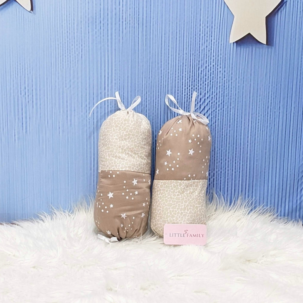 Starry Dreams Baby Bedding Set - 8 Pieces (Coffee Brown) | Large