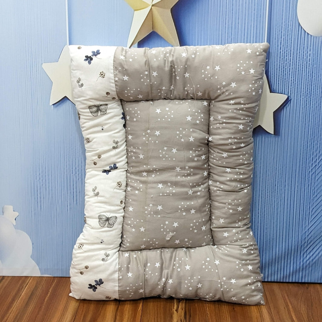 Starry Dreams Baby Bedding Set - 8 Pieces (Dusty Grey) | Large