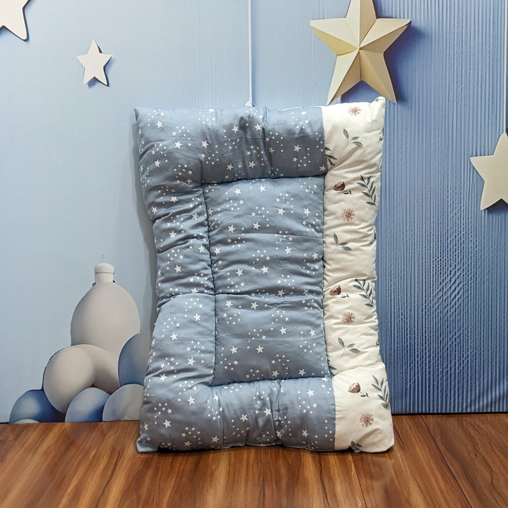 Starry Dreams Baby Bedding Set - 8 Pieces (Blue Grey) | Large