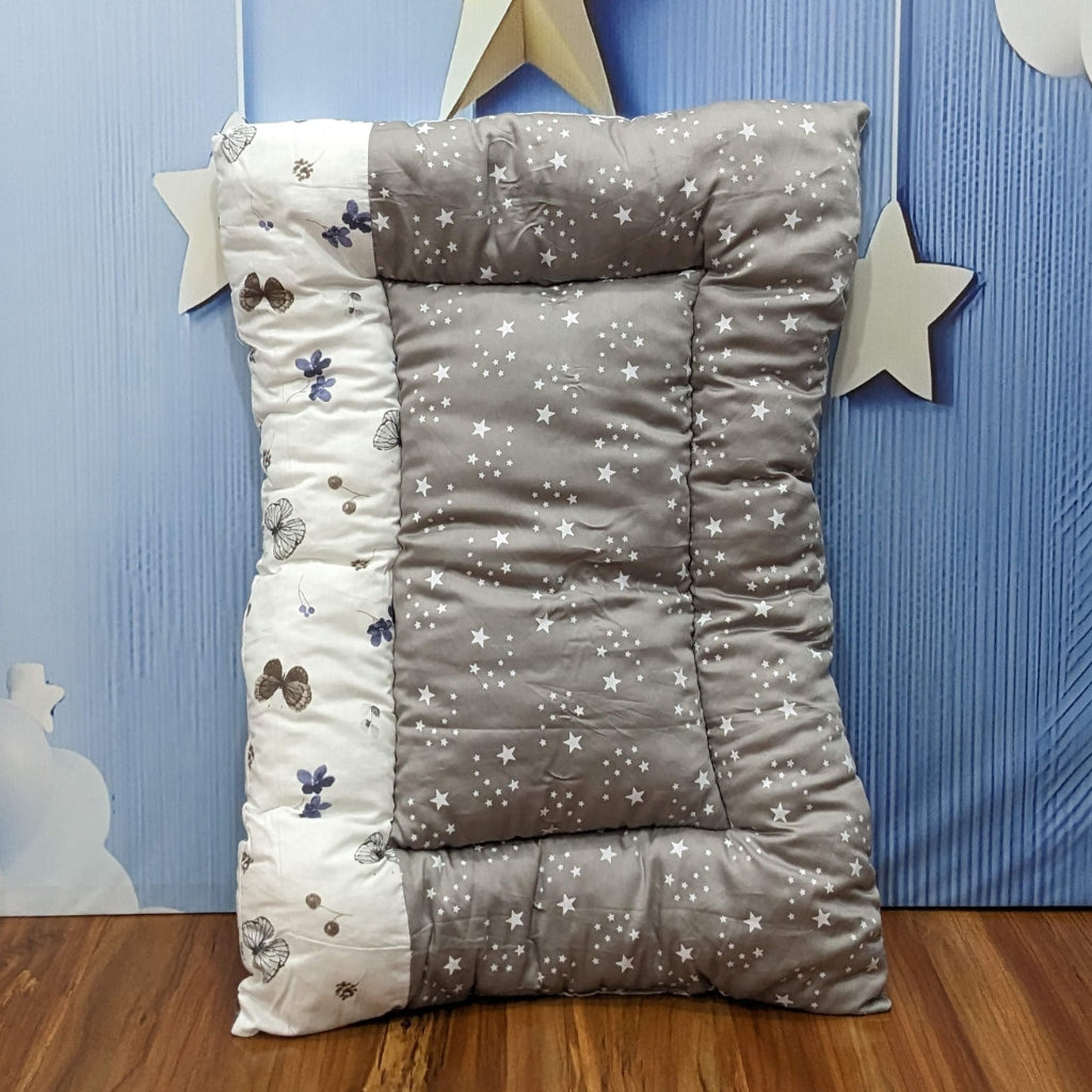Starry Dreams Baby Bedding Set - 8 Pieces (Charcoal Grey) | Large