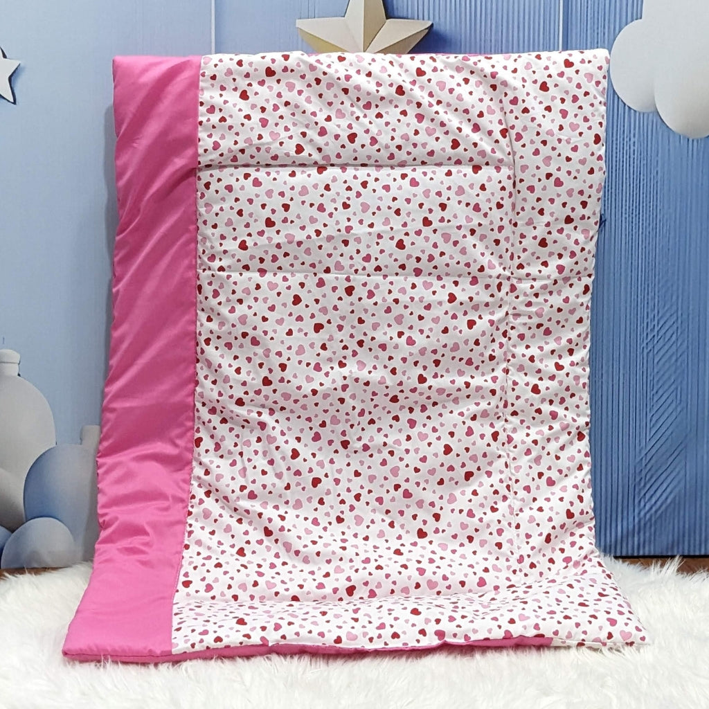 Pink Heart Bedding Set - 8 Pieces (Large)