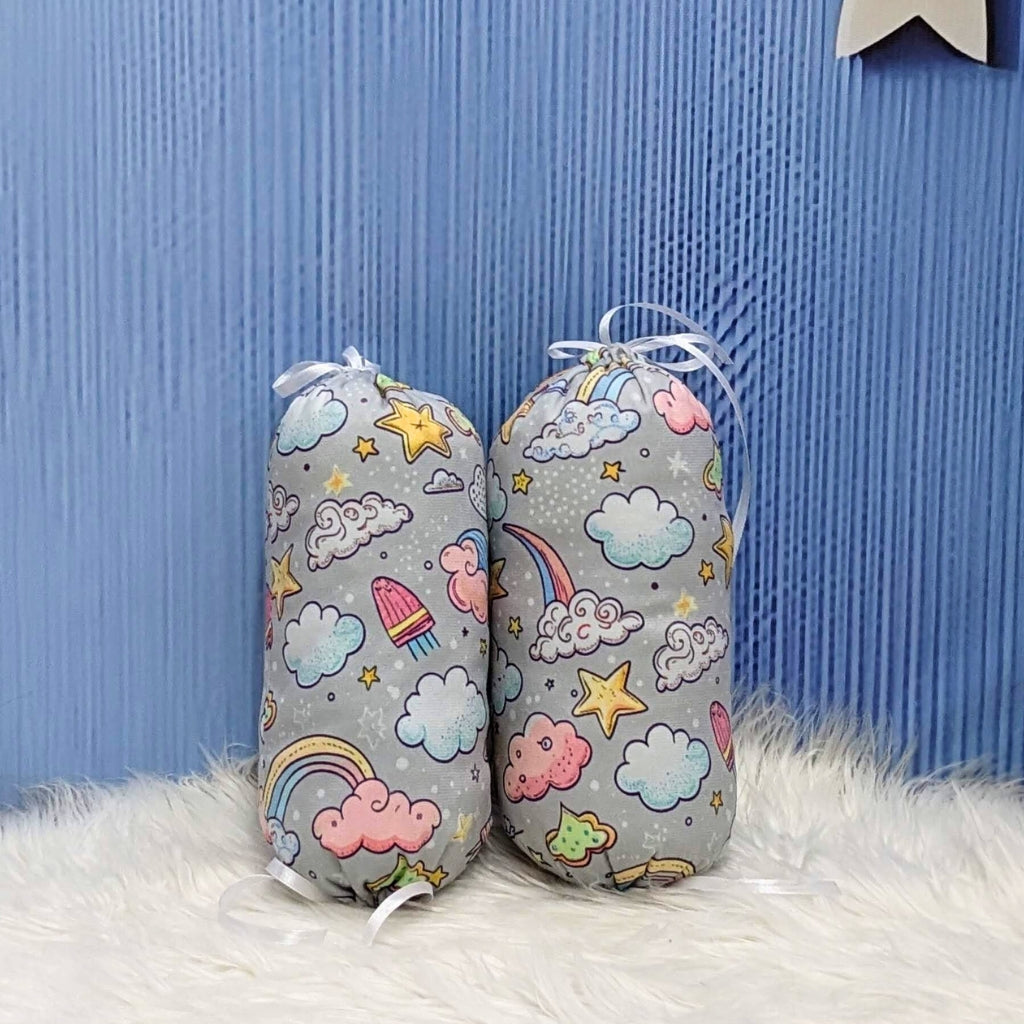 Premium Velvet Cloudy Dreams Bedding Set - 8 Pieces (Light Grey) | Large